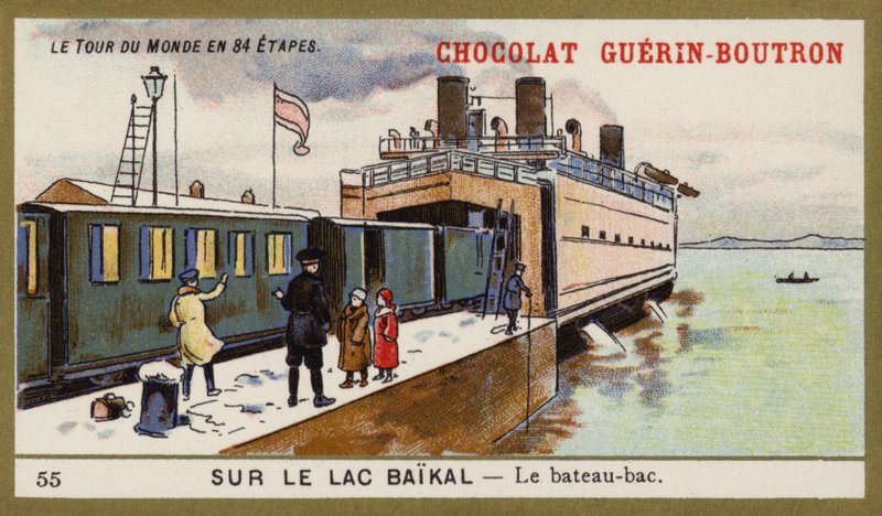 Komp a Bajkál-tavon (chromolitho) alkotó: French School