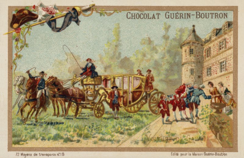 Fesztivál edző (chromolitho) alkotó: French School