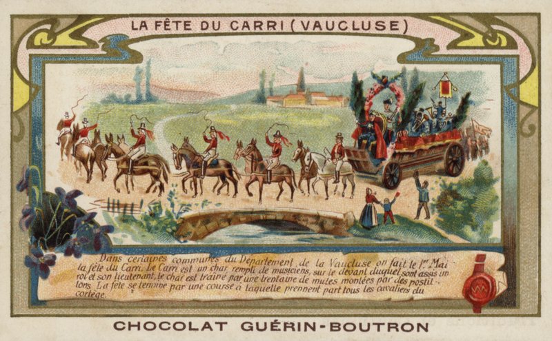 Carri fesztivál, Vaucluse, Franciaország (chromolitho) alkotó: French School