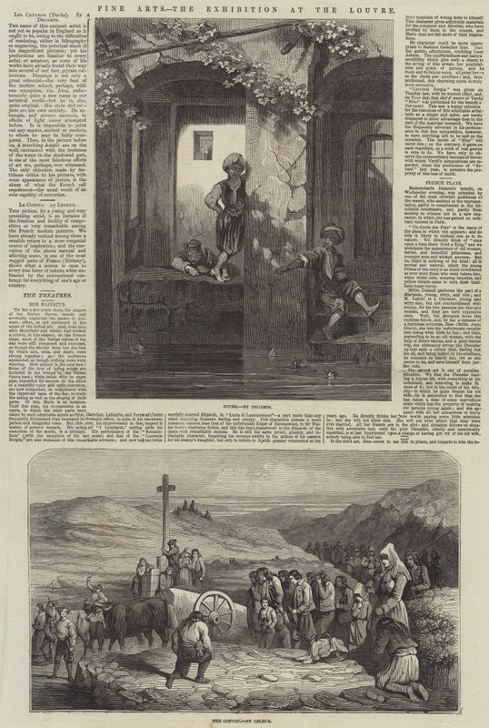 Képzőművészet, a Louvre-i kiállítás (metszet) alkotó: French School