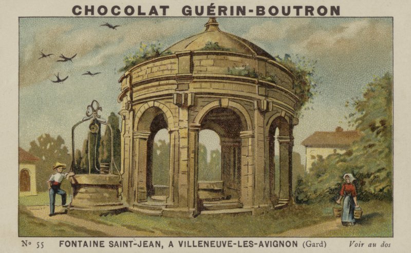 Saint-Jean szökőkút, Villeneuve-les-Avignon, Gard alkotó: French School
