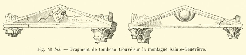 Sírtöredéket találtak a Sainte-Genevieve hegyen alkotó: French School