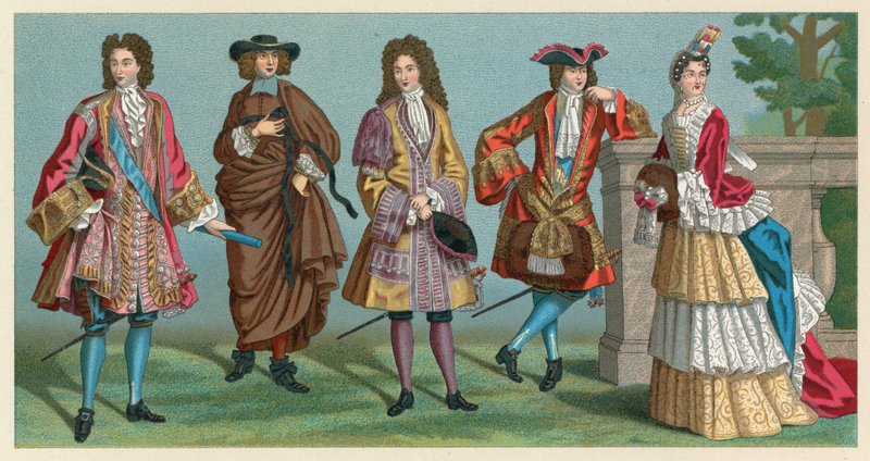 Franciaország XVII-XVIII. századi jelmez alkotó: French School