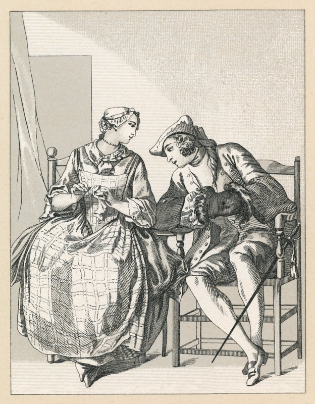 Franciaország XVIII. századi jelmez alkotó: French School
