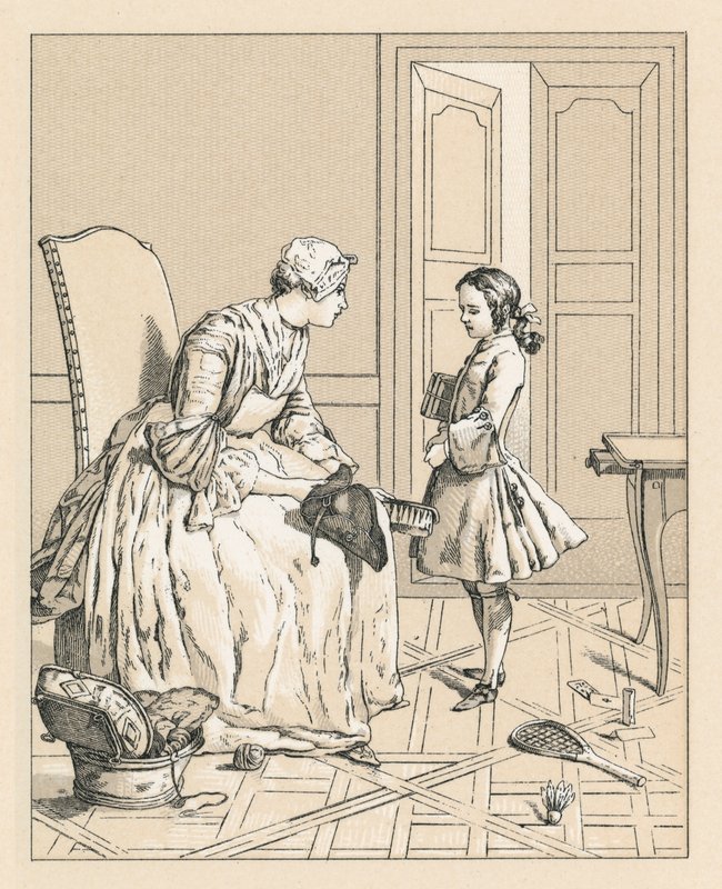 Franciaország XVIII. századi jelmez alkotó: French School