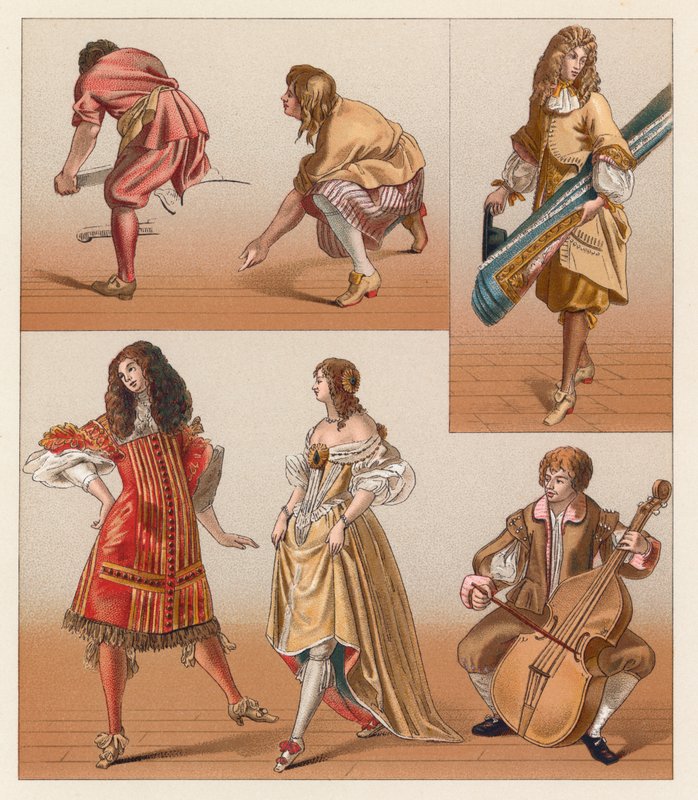Franciaország XVII. századi jelmez alkotó: French School