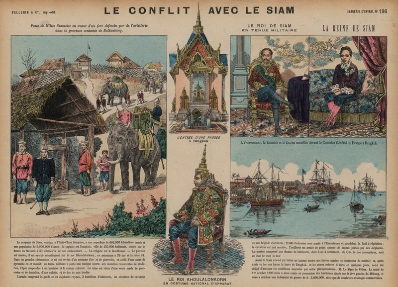Francia-sziámi háború, 1893 alkotó: French School