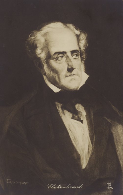 Francois-Rene de Chateaubriand (1768-1848), francia író, politikus és történész alkotó: French School