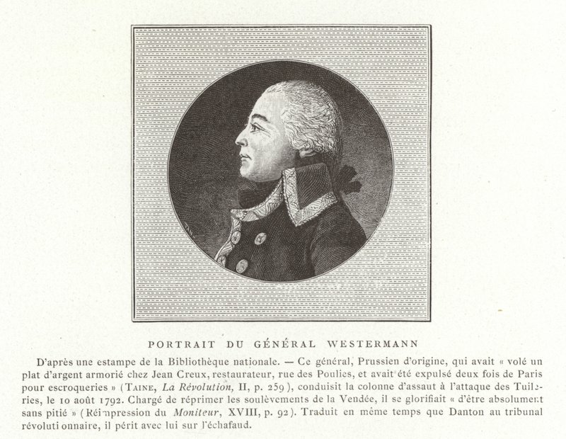Francois Joseph Westermann francia politikus és a francia függetlenségi háború tábornoka alkotó: French School