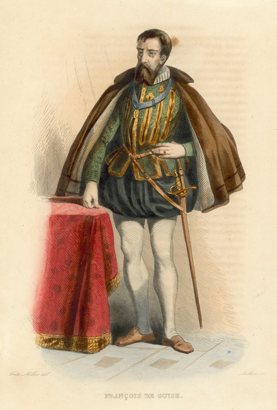 Francois de Guise (színes metszet) alkotó: French School
