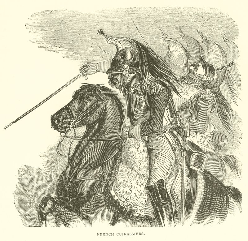 Francia Cuirassiers (metszet) alkotó: French School