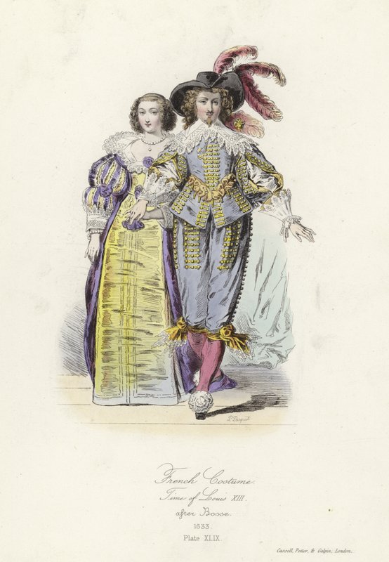 XIII. Lajos korabeli francia viselet alkotó: French School