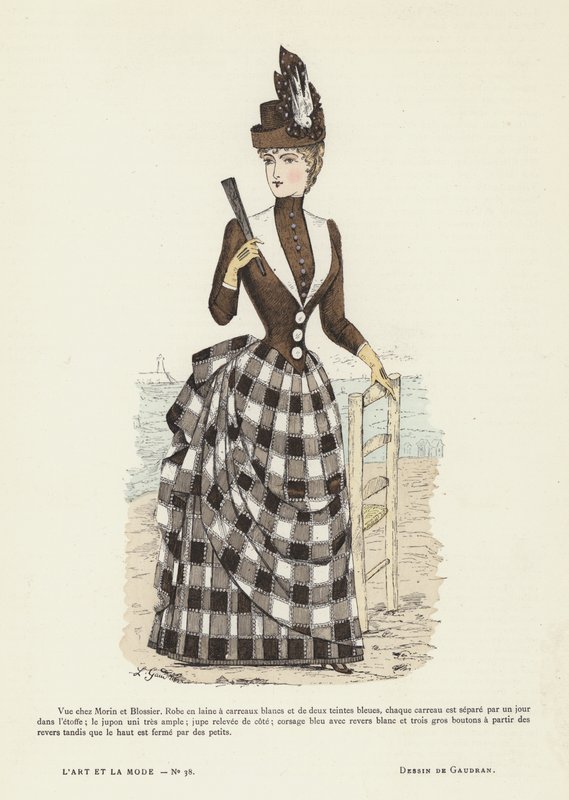Francia divatlemez, 1885-86 alkotó: French School