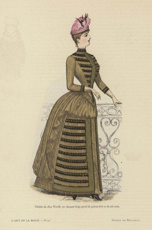 Francia divatlemez, 1885-86 alkotó: French School