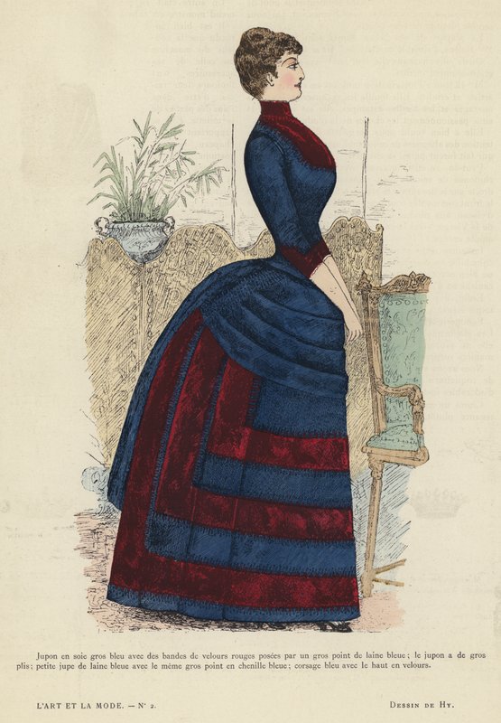 Francia divatlemez, 1885-86 alkotó: French School