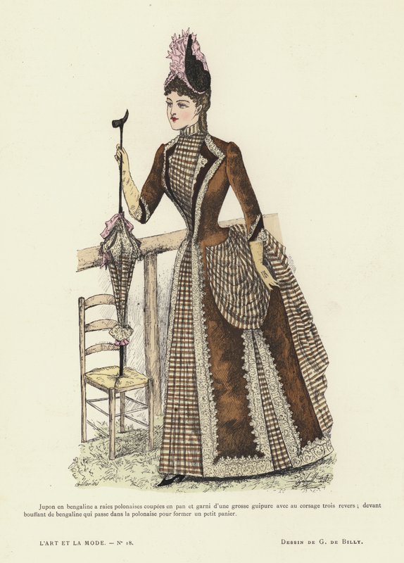 Francia divatlemez, 1885-86 alkotó: French School