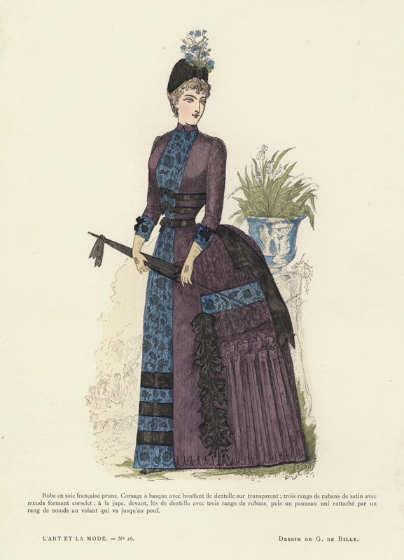 Francia divatlemez, 1885-86 alkotó: French School