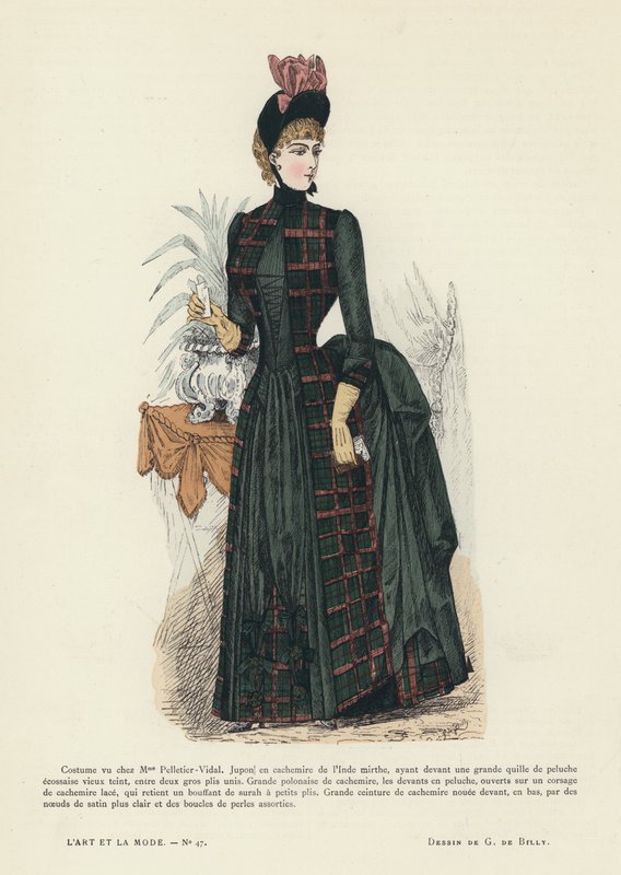Francia divatlemez, 1885-86 alkotó: French School