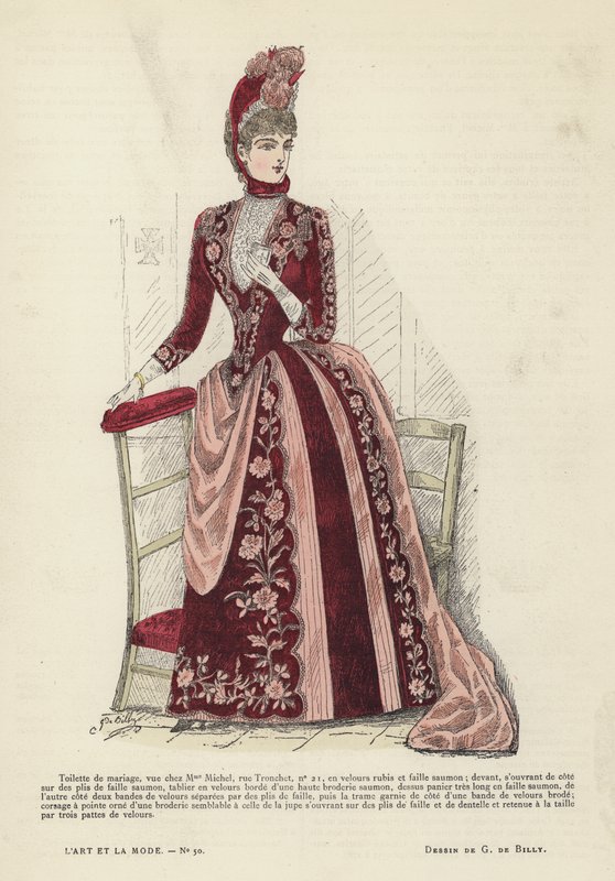 Francia divatlemez, 1885-86 alkotó: French School