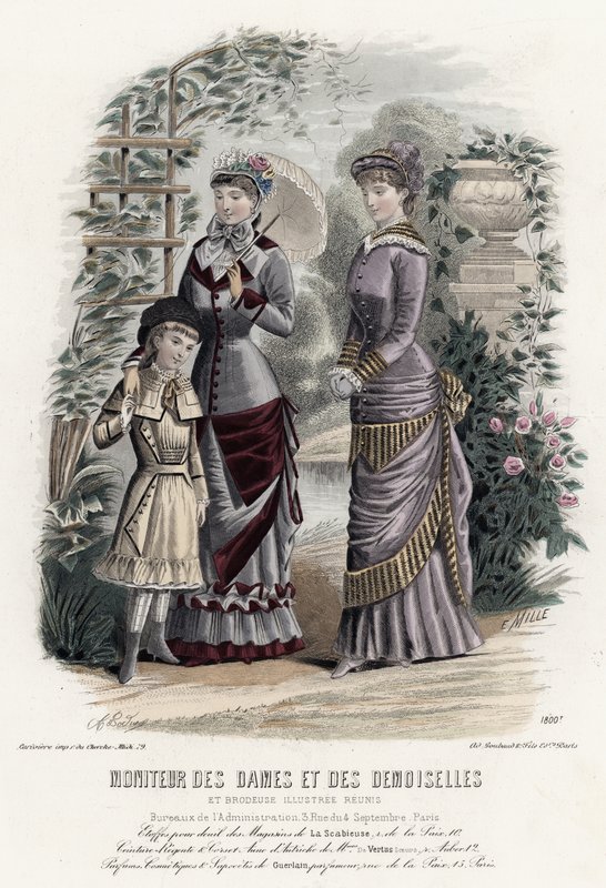 Francia divatlemez, 19. század vége alkotó: French School