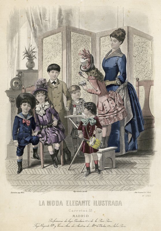 Francia divatlemez, 19. század vége alkotó: French School