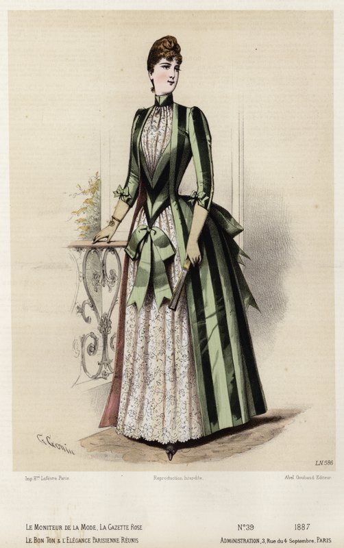 Francia divatlemez, 19. század vége alkotó: French School