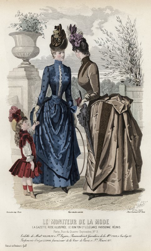 Francia divatlemez, 19. század vége alkotó: French School
