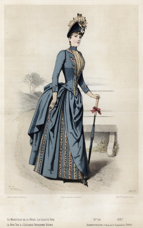 Francia divatlemez, 19. század vége alkotó: French School