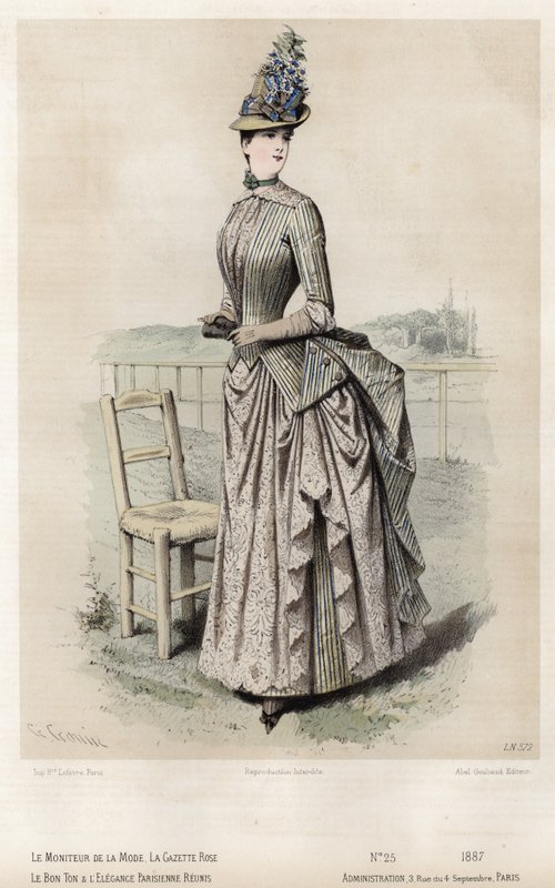 Francia divatlemez, 19. század vége alkotó: French School