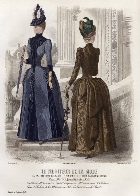 Francia divatlemez, 19. század vége alkotó: French School