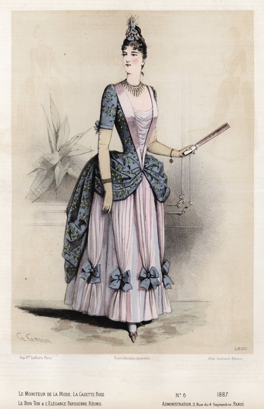 Francia divatlemez, 19. század vége alkotó: French School