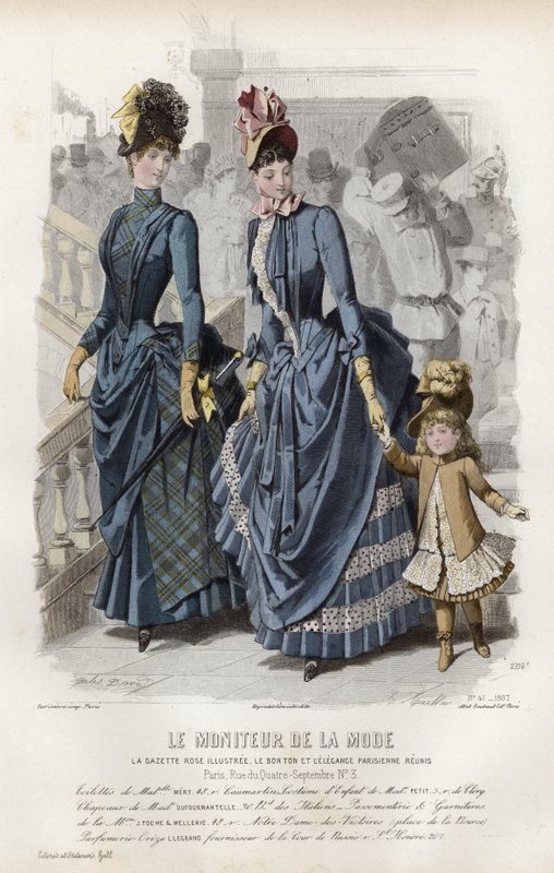 Francia divatlemez, 19. század vége alkotó: French School