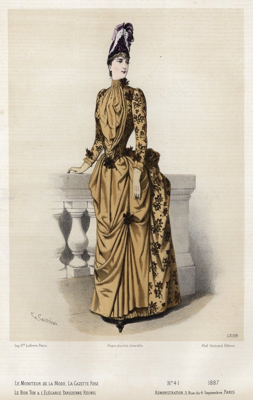 Francia divatlemez, 19. század vége alkotó: French School