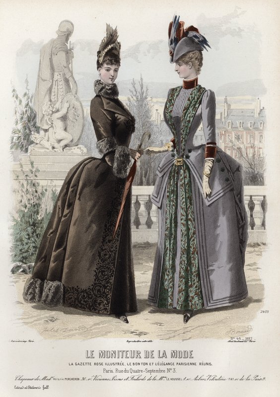 Francia divatlemez, 19. század vége alkotó: French School