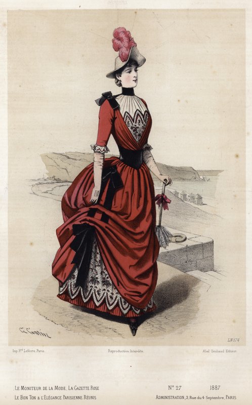 Francia divatlemez, 19. század vége alkotó: French School