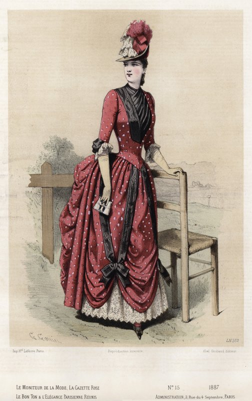 Francia divatlemez, 19. század vége alkotó: French School