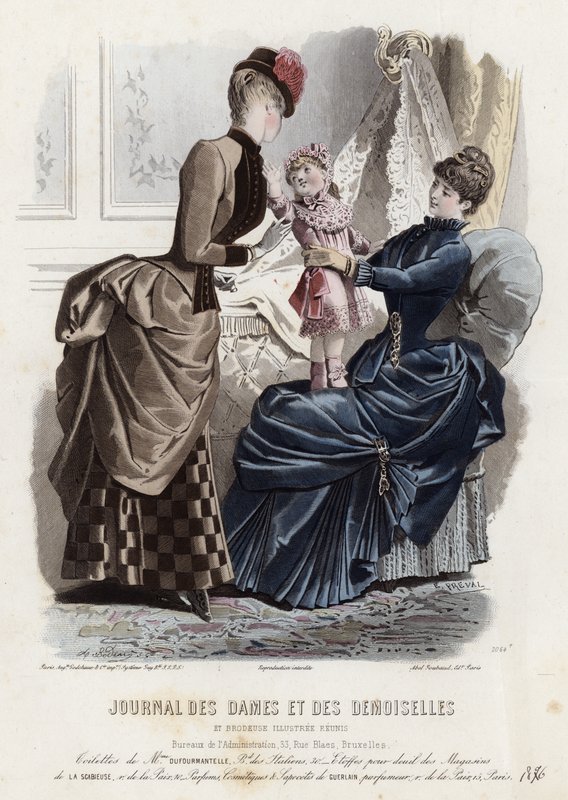 Francia divatlemez, 19. század vége alkotó: French School