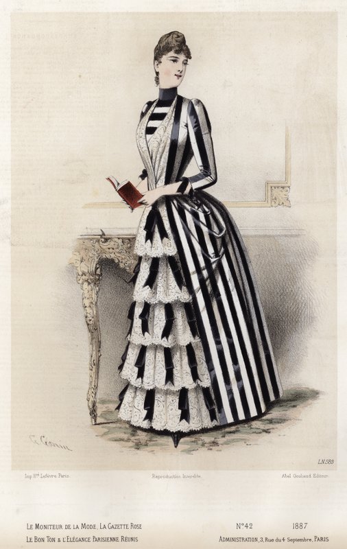 Francia divatlemez, 19. század vége alkotó: French School