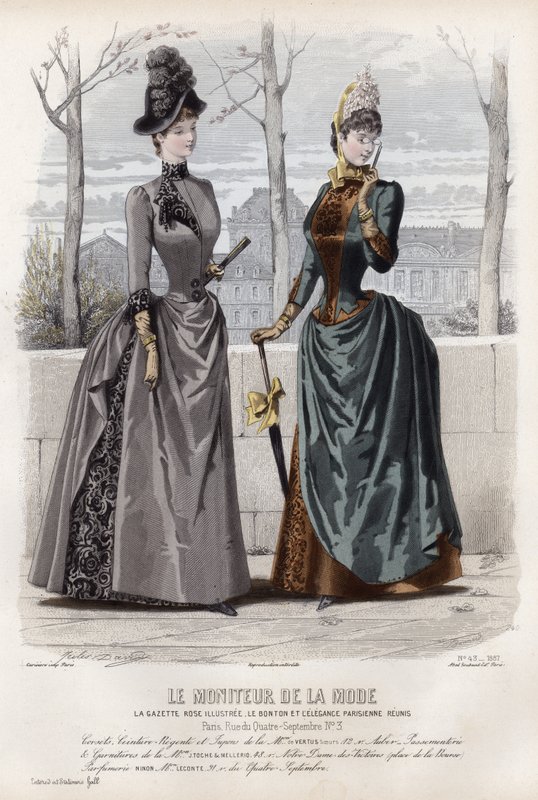 Francia divatlemez, 19. század vége alkotó: French School
