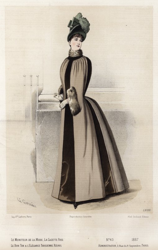 Francia divatlemez, 19. század vége alkotó: French School