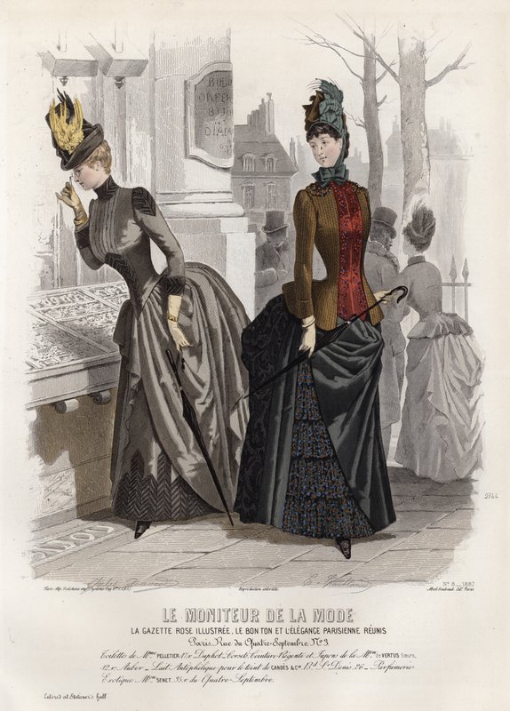 Francia divatlemez, 19. század vége alkotó: French School