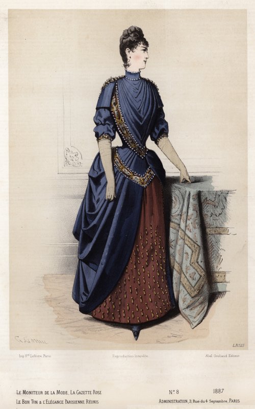 Francia divatlemez, 19. század vége alkotó: French School