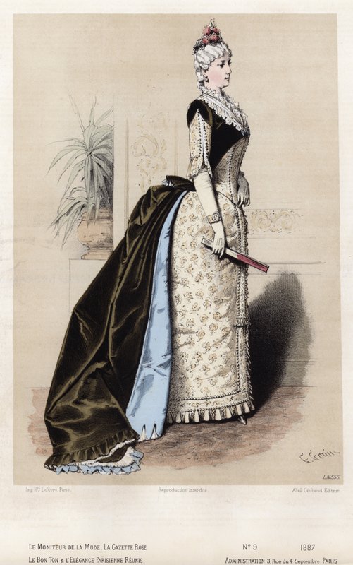 Francia divatlemez, 19. század vége alkotó: French School