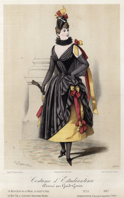 Francia divatlemez, 19. század vége alkotó: French School