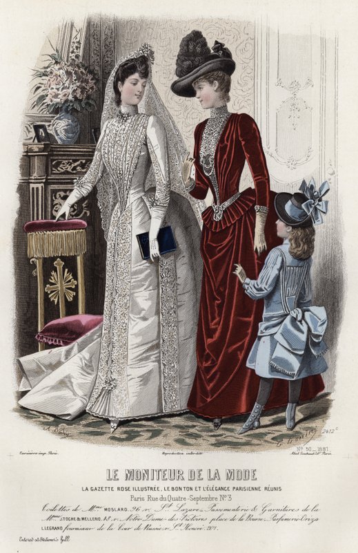 Francia divatlemez, 19. század vége alkotó: French School