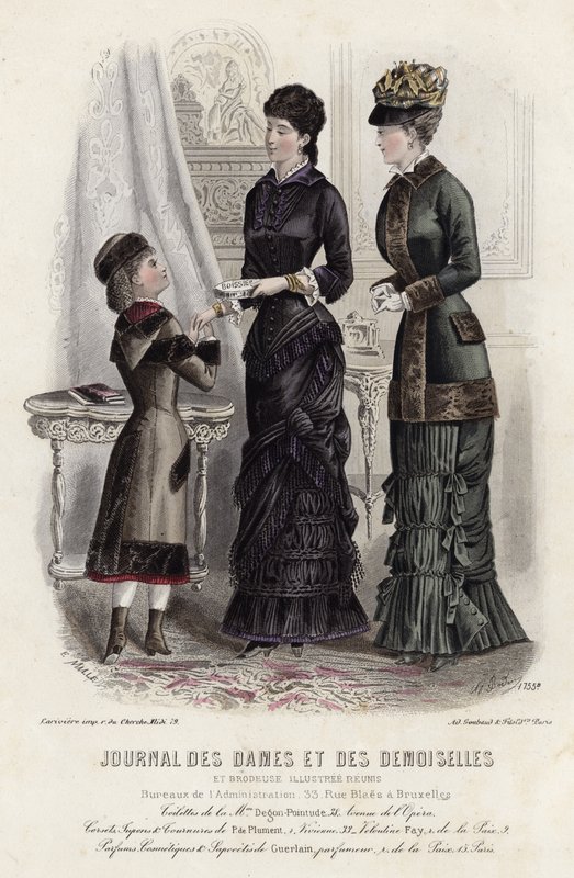 Francia divatlemez, 19. század vége alkotó: French School