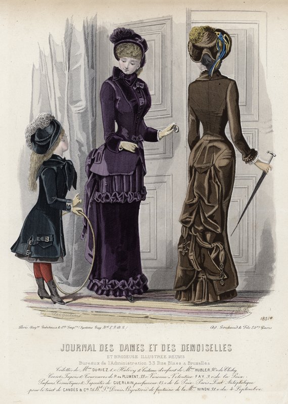 Francia divatlemez, 19. század vége alkotó: French School