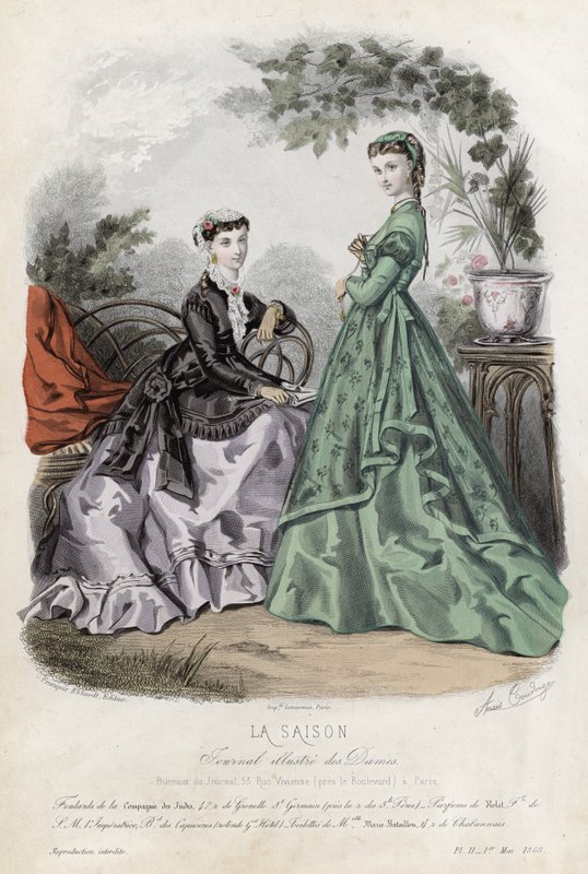 Francia divatlemez, 19. század vége alkotó: French School