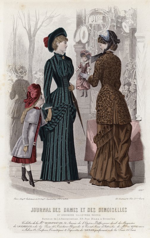 Francia divatlemez, 19. század vége alkotó: French School