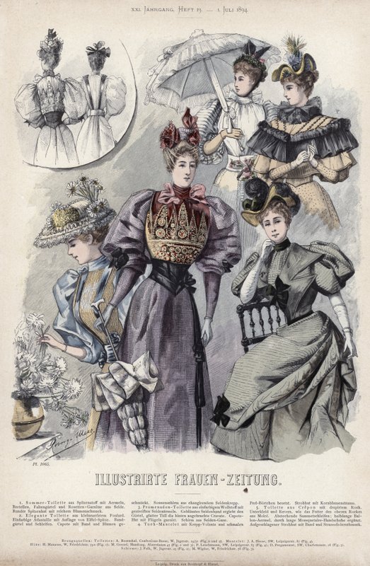 Francia divatlemez, 19. század vége alkotó: French School